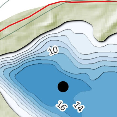 Carte bathymétrique du Lac Moreau Zec de l'Anse-Saint-Jean (2025) Preview 3