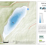 Carte bathymétrique du Petit Lac Georges Zec Mars-Moulin (2025) Preview 1