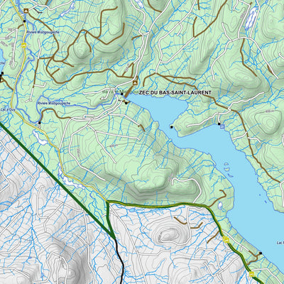 Zecs Québec Zec Bas-Saint-Laurent (2023) digital map