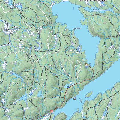 Zec Bras-Coupé-Désert (2023) Map by Zecs Quebec | Avenza Maps