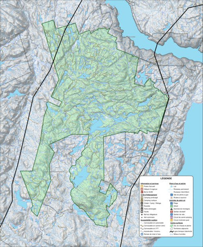 Zecs Québec Zec Buteux-Bas-Saguenay (2023) digital map