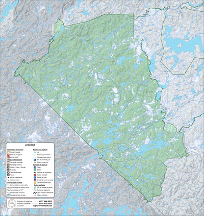 Zecs Québec Zec Capitachouane (2023) digital map