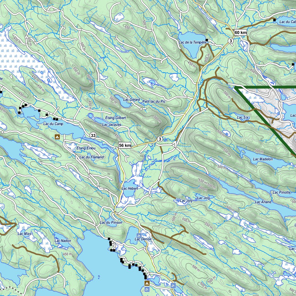 Zec Chapeau-de-Paille (2023) Map by Zecs Quebec | Avenza Maps