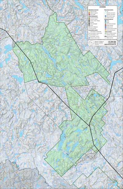 Zecs Québec Zec Collin (2023) digital map