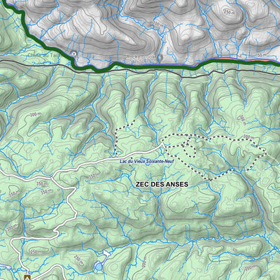 Zecs Québec Zec des Anses (2023) digital map