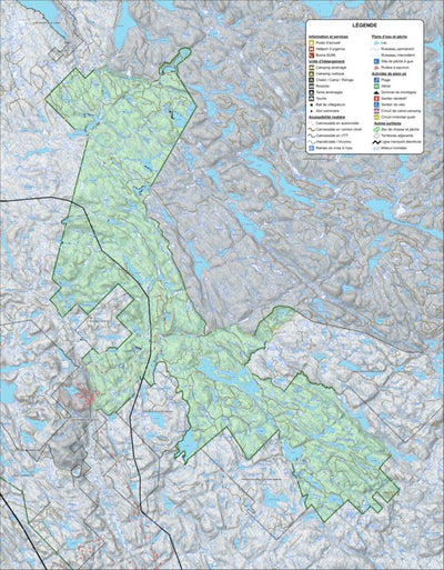 Zecs Québec Zec des Nymphes (2023) digital map