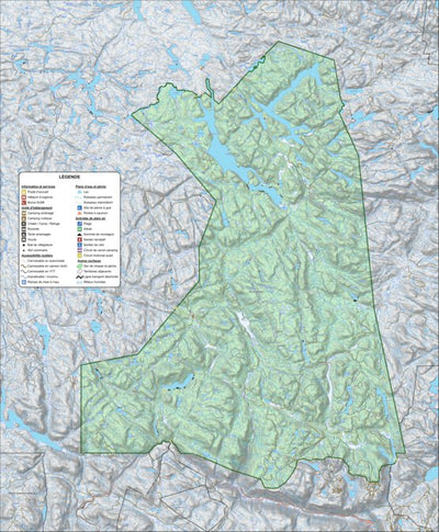 Zecs Québec Zec du Lac-Brébeuf (2023) digital map