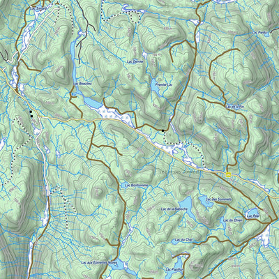 Zecs Québec Zec du Lac-Brébeuf (2023) digital map