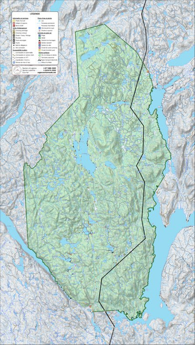 Zecs Québec Zec du Lac-de-la-Boiteuse (2023) digital map
