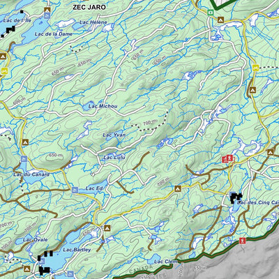 Zecs Québec Zec Jaro (2023) digital map
