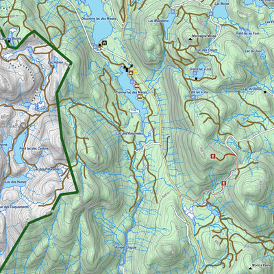 Zecs Québec Zec Lac-au-Sable (2023) digital map
