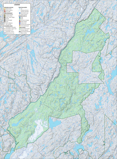 Zecs Québec Zec Lesueur (2023) digital map