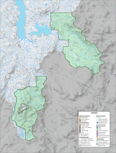 Zecs Québec Zec Louise-Gosford (2023) digital map