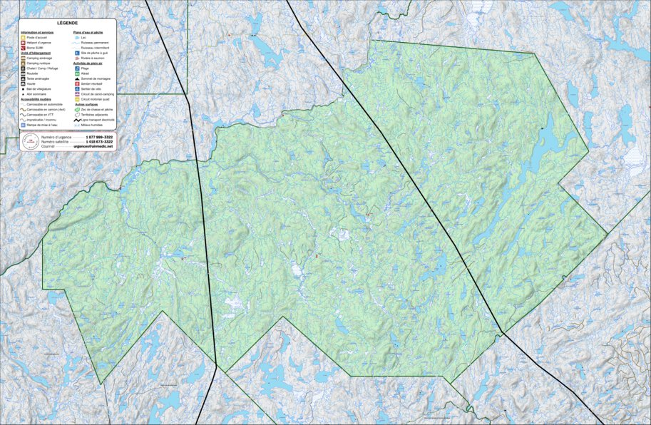 Zec Mazana (2023) Map by Zecs Quebec | Avenza Maps