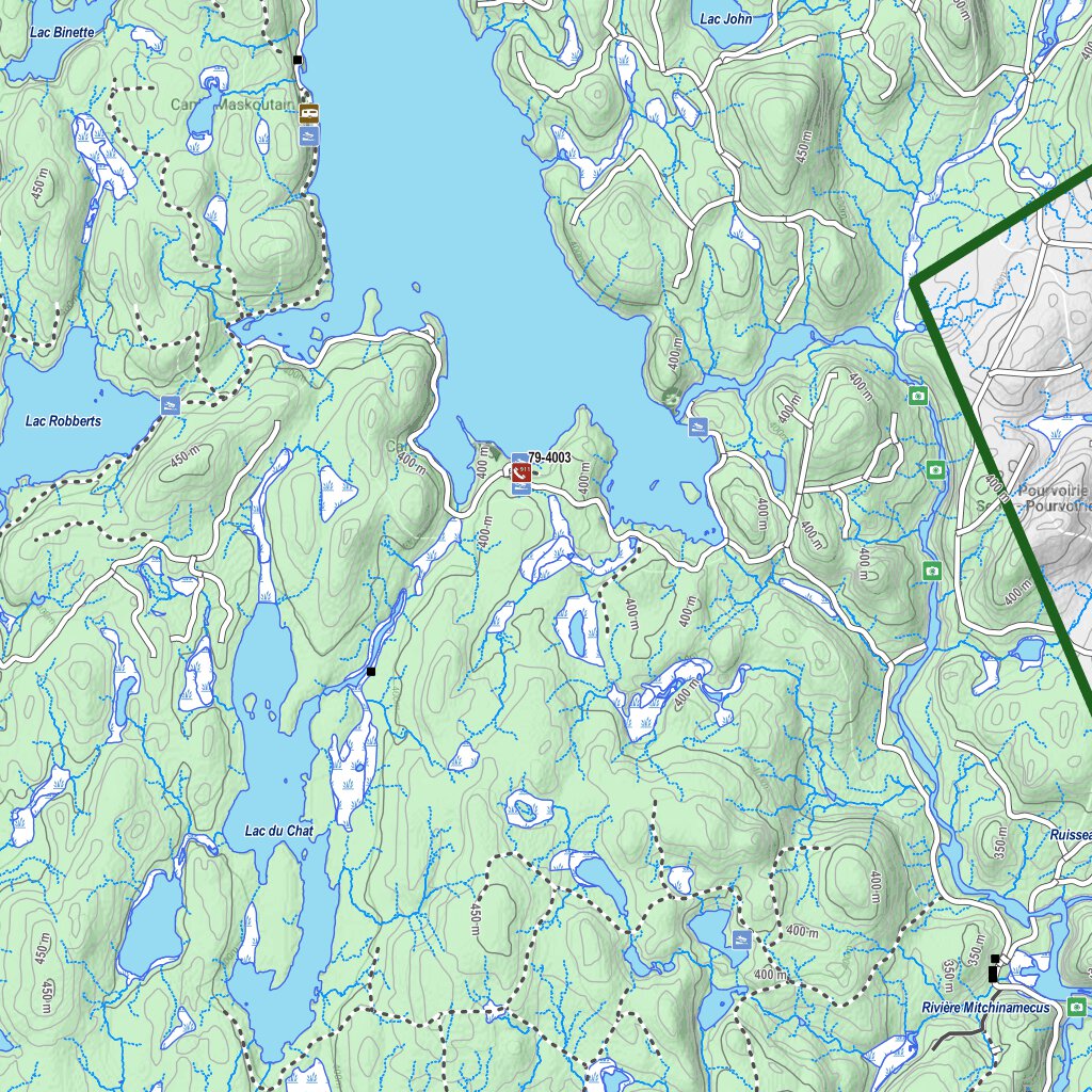 Zec Mitchinamecus (2023) Map By Zecs Quebec 