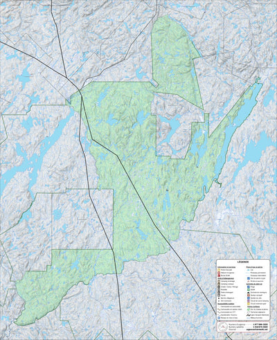 Zecs Québec Zec Normandie (2023) digital map