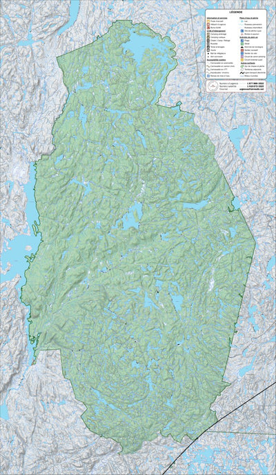 Zecs Québec Zec Onatchiway (2023) digital map