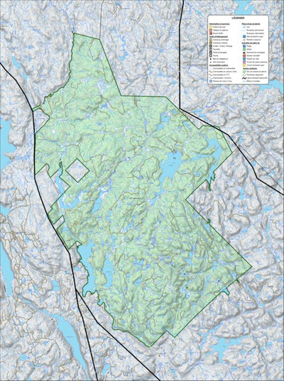Zecs Québec Zec Tawachiche (2023) digital map