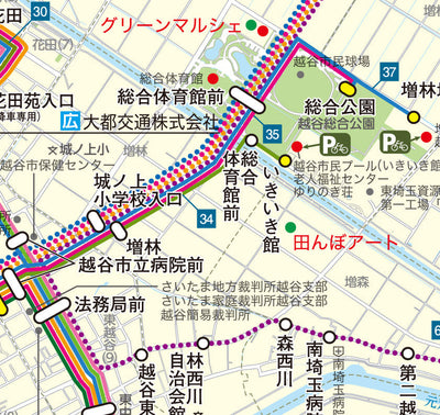 ZENRIN Co.,Ltd. Kanto Branch こしがや公共交通ガイドマップ digital map