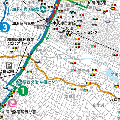 ZENRIN Co.,Ltd. Kanto Branch 加須観光サイクリングマップ digital map