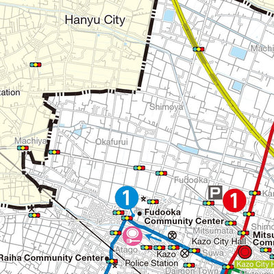 ZENRIN Co.,Ltd. Kanto Branch Kazo City Tourists’ Cycling Map digital map