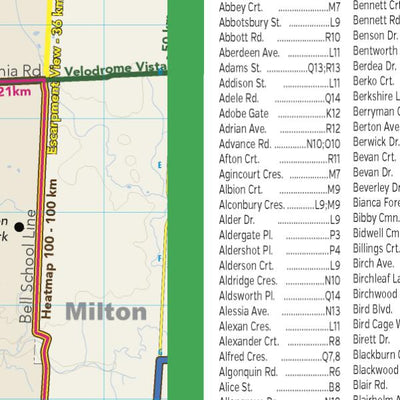 Rural Burlington Bike Map 2022
