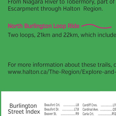 Rural Burlington Bike Map 2022