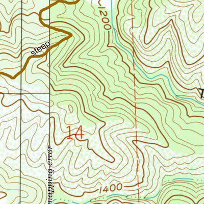 Cache Creek Ridge trail map #2