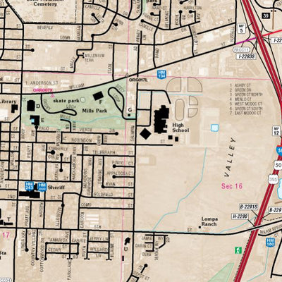 Carson City Area Map