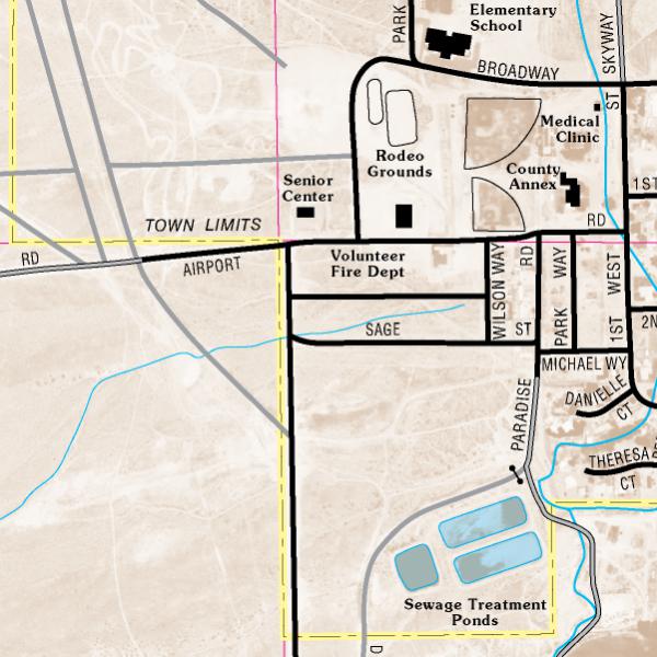 Alamo Area Map by Nevada Department of Transportation Avenza Maps