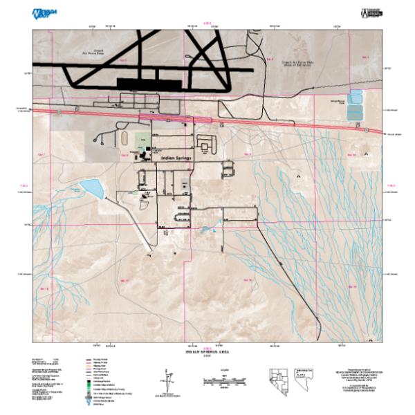Indian Springs Area Map by Nevada Department of Transportation Avenza