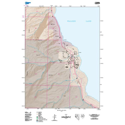 Walker Lake Area Map