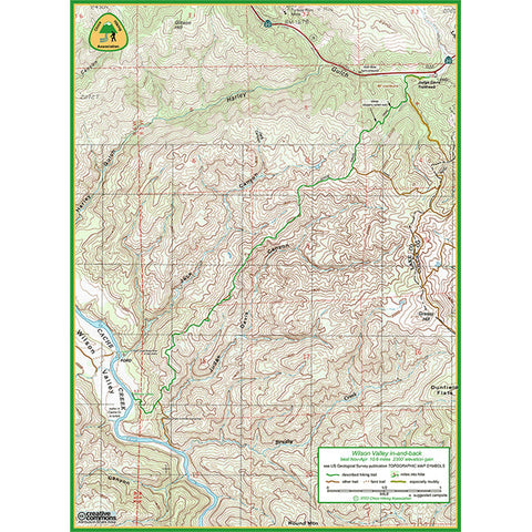Wilson Valley from Judge Davis Trailhead hike map