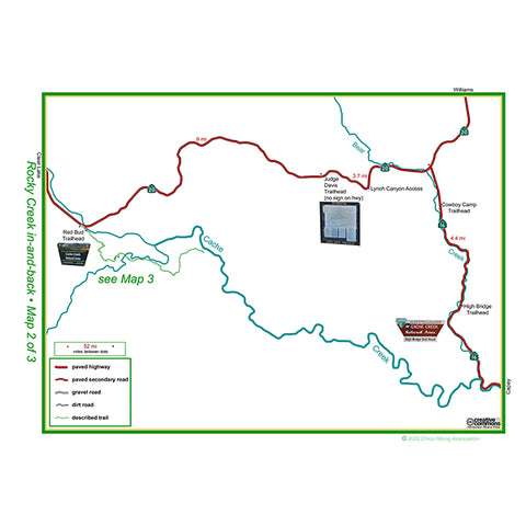 Rocky Creek trailhead map