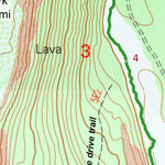 Hat Creek Rim High Point trail map