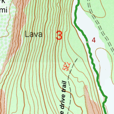 Hat Creek Rim High Point trail map