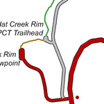 Hat Creek Rim trailhead map