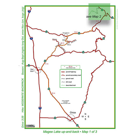Magee Lake highway map