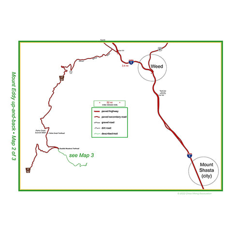 Parks Creek trailhead map
