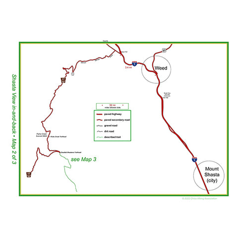 Shasta View trailhead map
