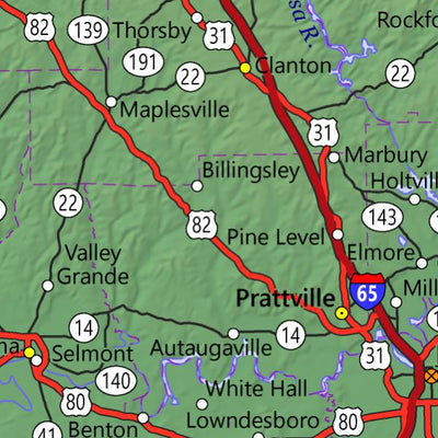 Alabama Highway Map