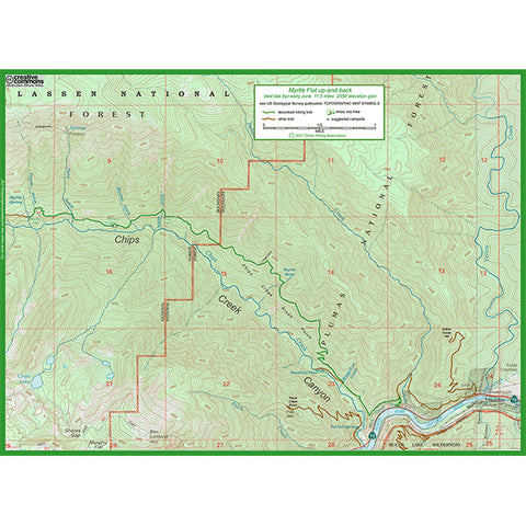 Myrtle Flat trail map 2021