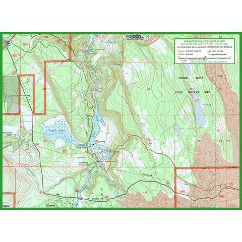 Arkright Springs hike map three 2021
