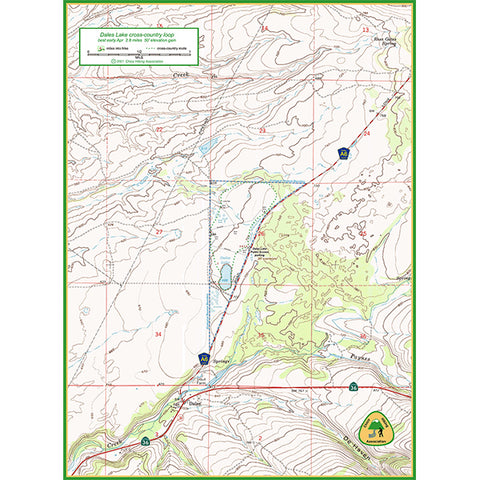 Dales Lake hike map 2021