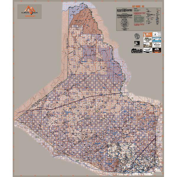 Arizona GMU 10 - FlatlineMaps 25 Map by Flatline Maps LLC | Avenza Maps