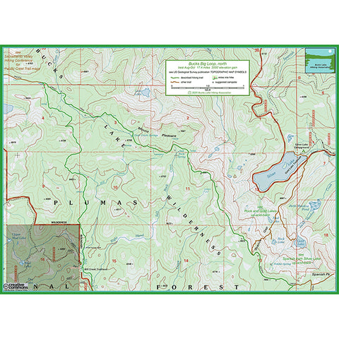 Bucks Big Loop trail map, north