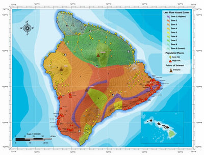 Hawaii Lava Flow Hazard Map