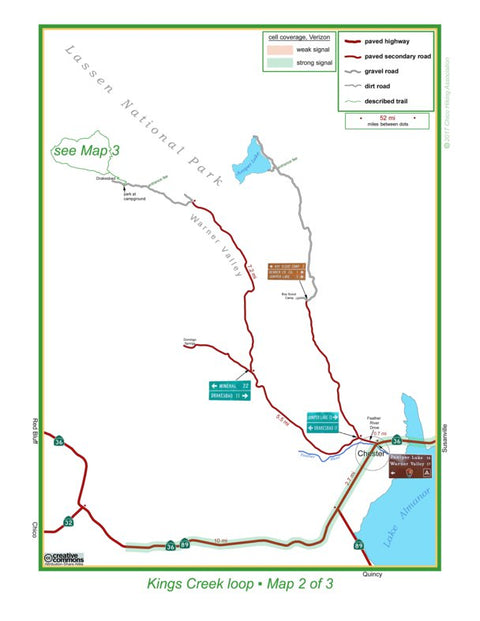 Kings Creek trailhead map