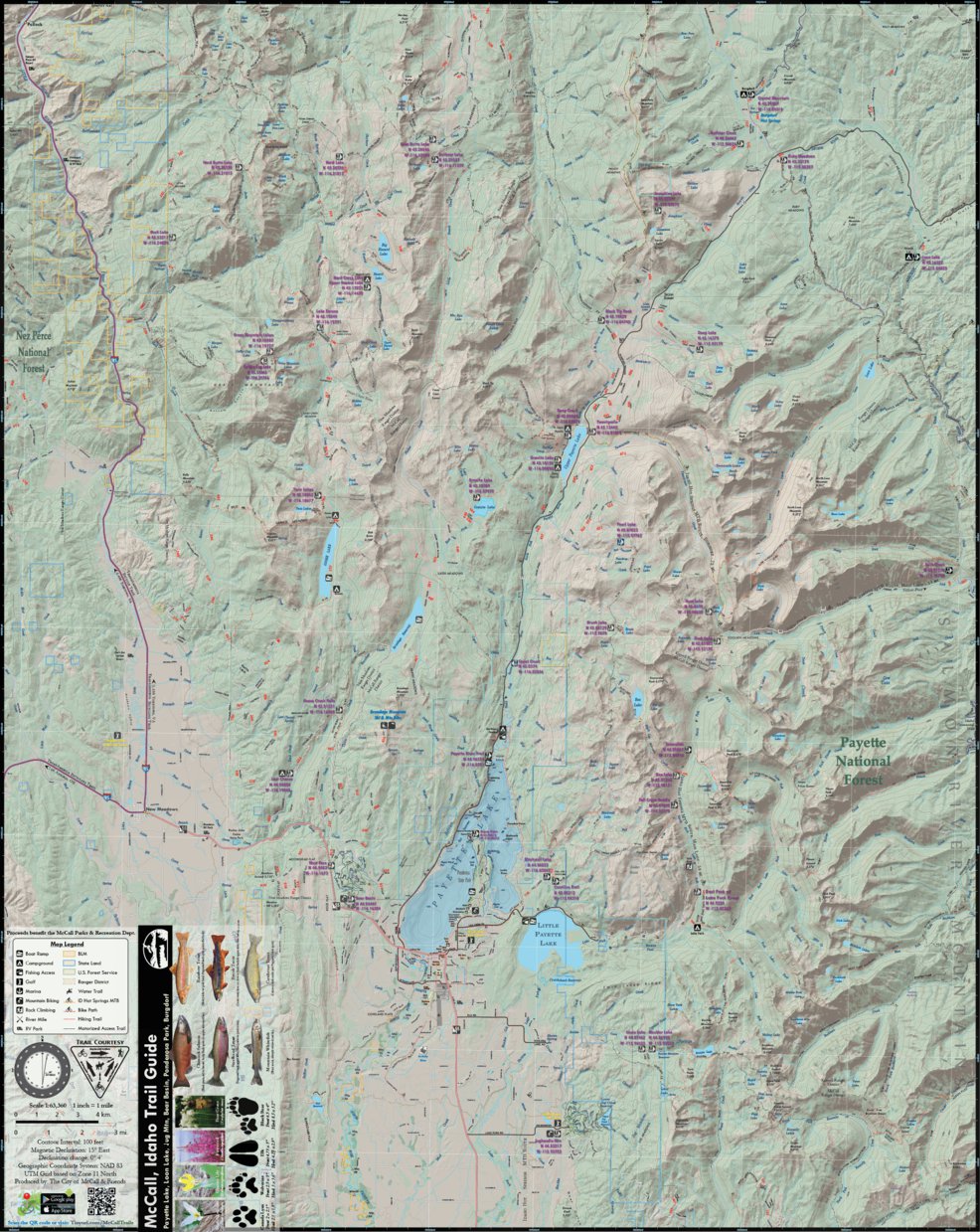 Mccall Ranger Ditrict Map McCall Idaho Trail Guide - Free Map by City of McCall | Avenza Maps