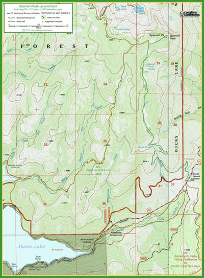 Spanish Peak trail map